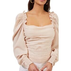 Entro Off-the-Shoulder Square Neck Crop Top NWT | Bohemian Hippie | Size M [A31]